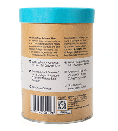 Organic Raw Collagen Glow Wild Berry 350g
