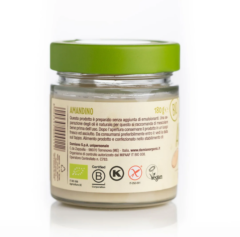 Organic Crunchy Peeled Almonds Paste Spread 180g