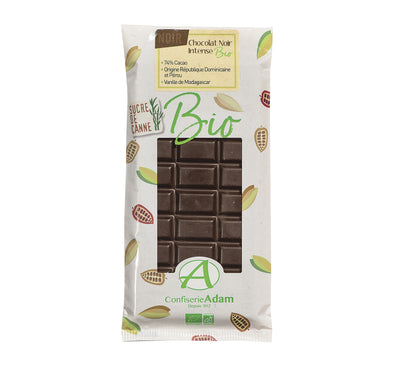 Organic Intense Dark Chocolate Bar 74% 100G
