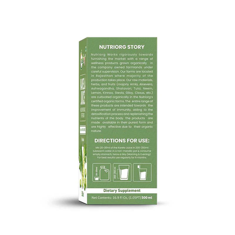 Organic Bitter Guord (Karela) Juice 500ml