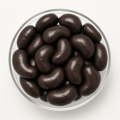 Organic Cashew Nuts Coated with Dark Chocolate