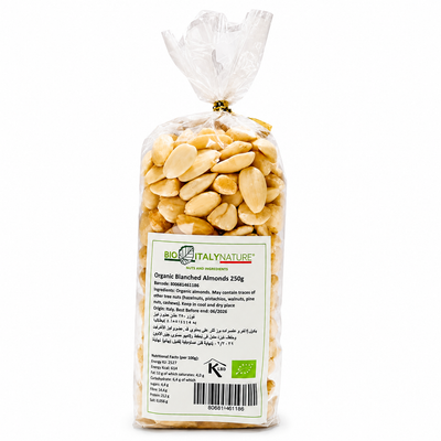 Organic Blanched Almonds 250g image 1