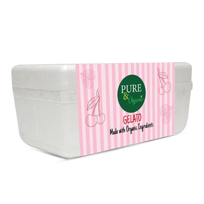 Cherry Gelato Made With Organic Ingredients