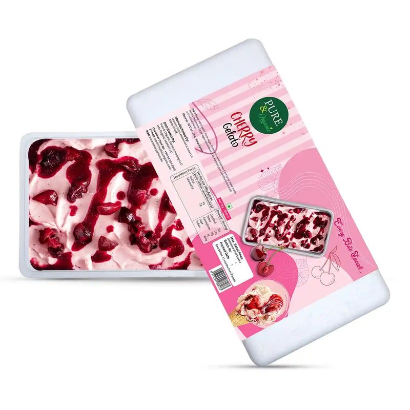 Cherry Gelato Made With Organic Ingredients