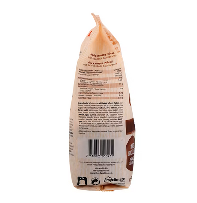 Organic Choco-Amaranth Crunch 375G
