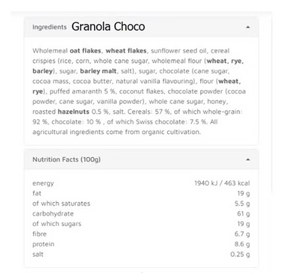 Organic Choco-Amaranth Crunch 375G