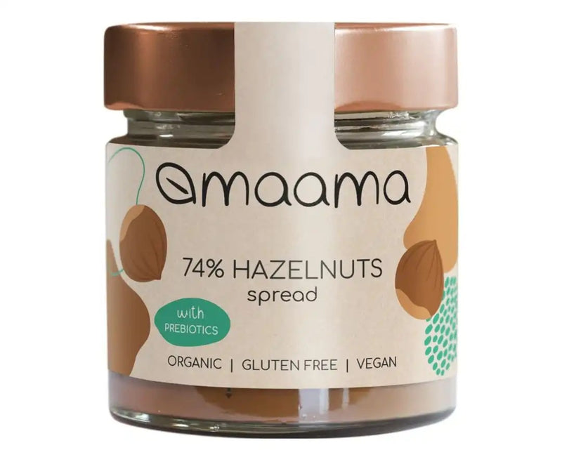 Organic Hazelnut Spread (74%) with prebiotics 6X200G
