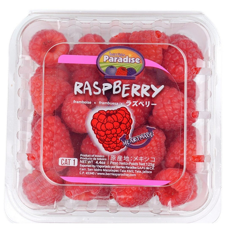 Organic Fresh Raspberries 125G