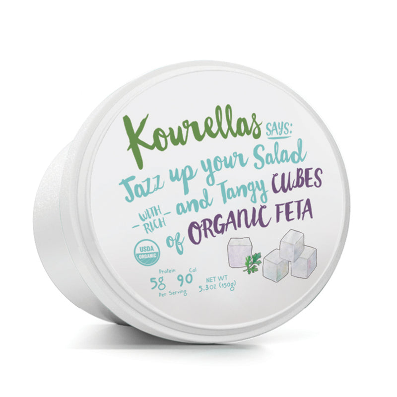 KOURELLA ORG. FETA PDO CUBES IN BRINE 350G