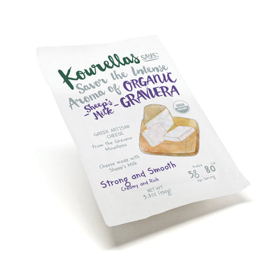 Organic Sheep Graviera Milk Cheese 150G