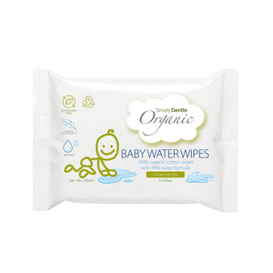 Organic Baby Water Wipes 52 Pcs