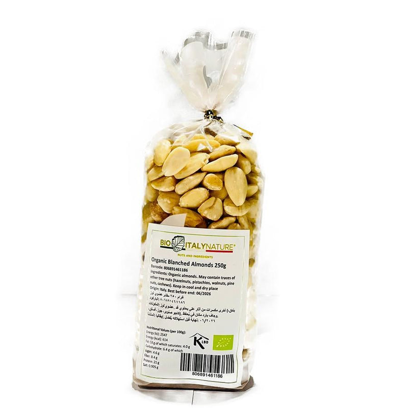 Organic Blanched Almonds 250g