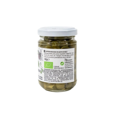 Organic Capers In Vinegar 140ml