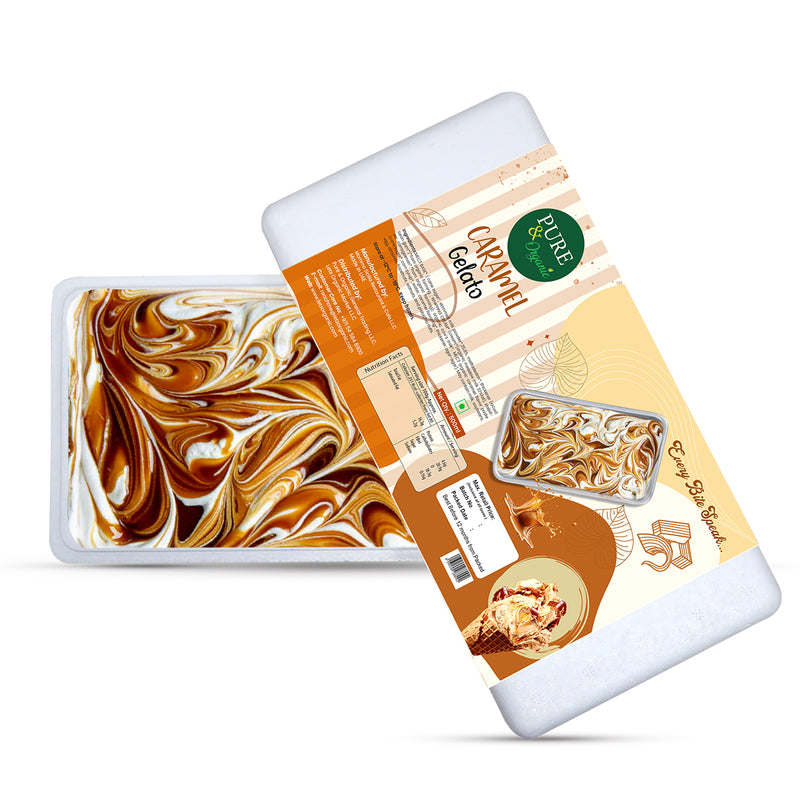 Organic Caramel Gelato box 500G