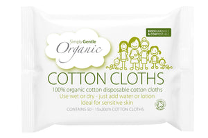 Organic Cotton Cloth 50 Pcs