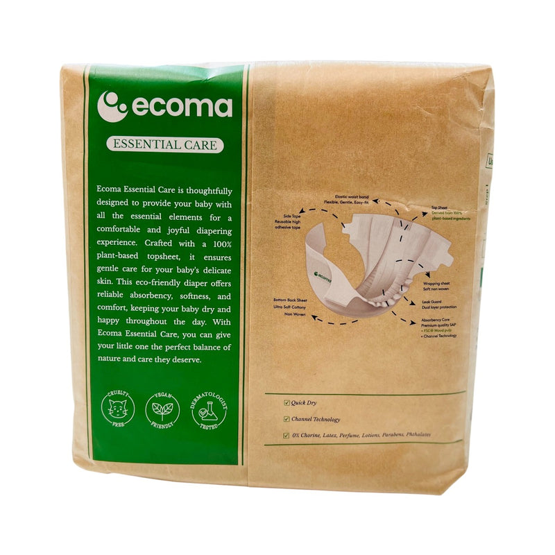 Organic  Essential Care Diapers Size 1