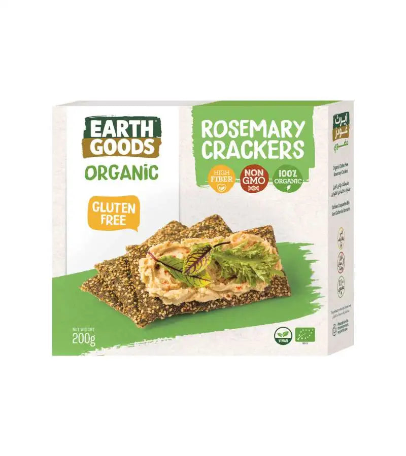 Organic Gluten Free Rosemary Crackers 200g