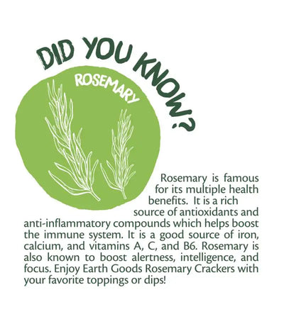 Organic Gluten Free Rosemary Crackers 200g