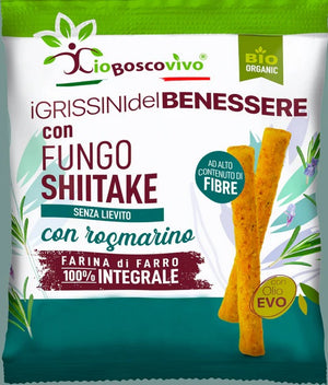 Organic Grissini With Rosemary And Shiitake Mushrooms 50g