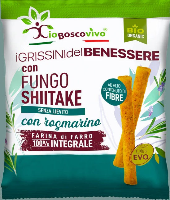 Organic Grissini With Rosemary And Shiitake Mushrooms 50g