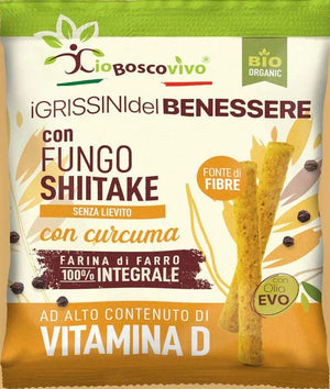 Organic Grissini With Turmeric And Shiitake Mushrooms 50g