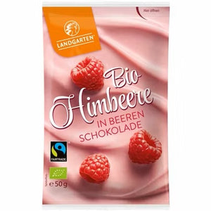 Organic Raspberry in Berry Chocolate 50g