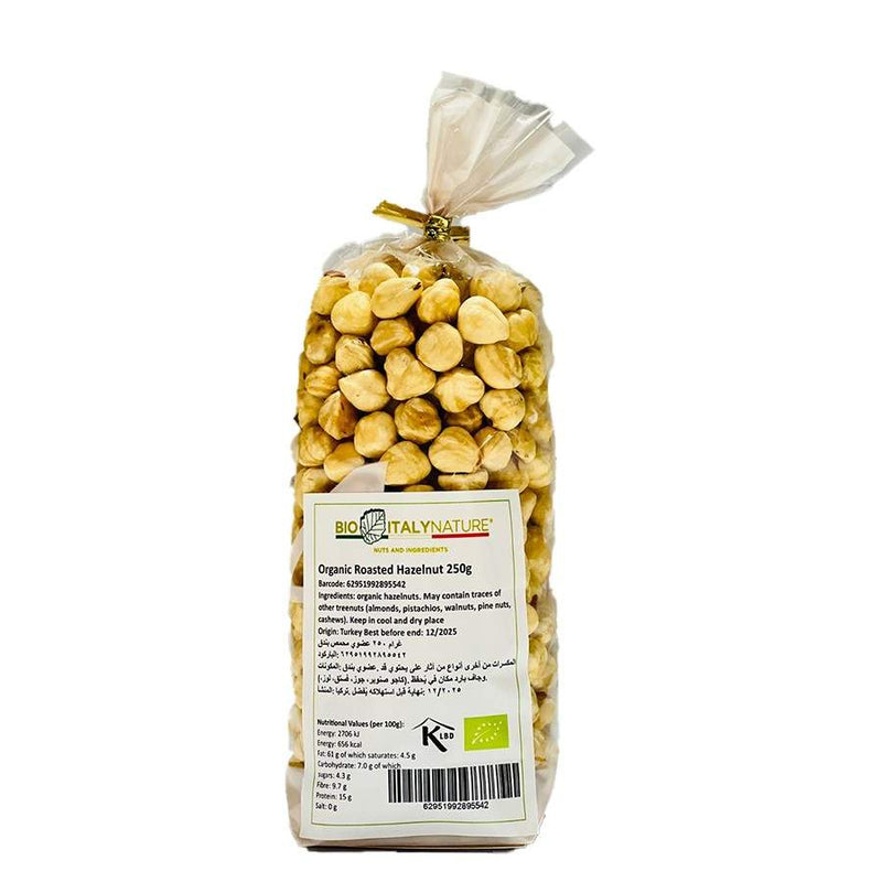 Organic Roasted Hazelnuts 250g
