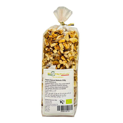 Organic Shelled walnuts halves 250g