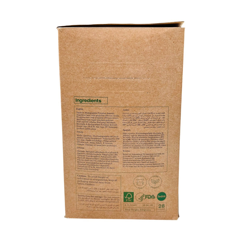 Organic Signature Care Diapers 28 Pcs M