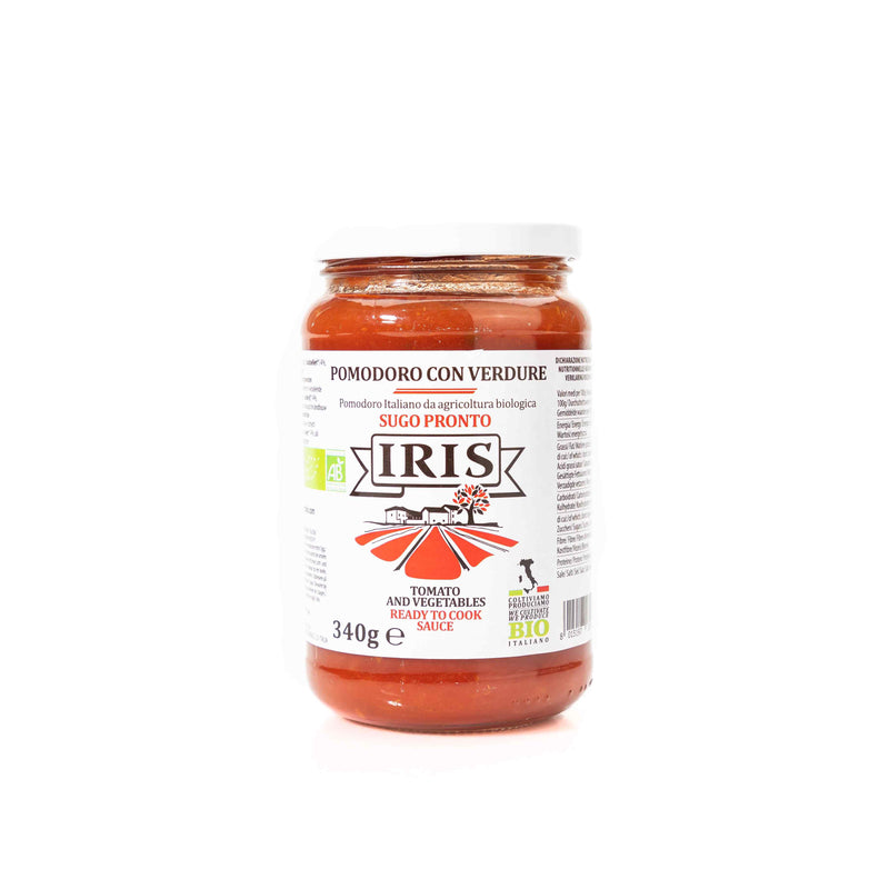 Organic Tomato And Vegetable Ready Sauce 340g