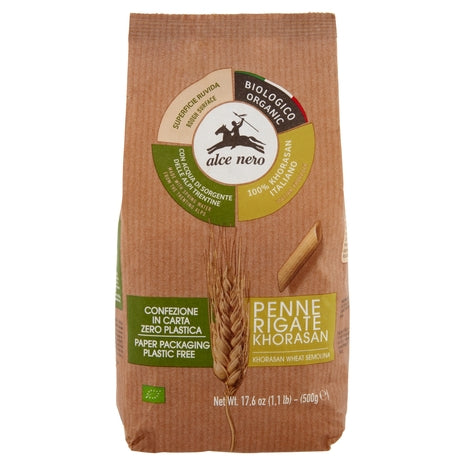 Organic Whole Khorasan Wheat Penne Rigate 500G