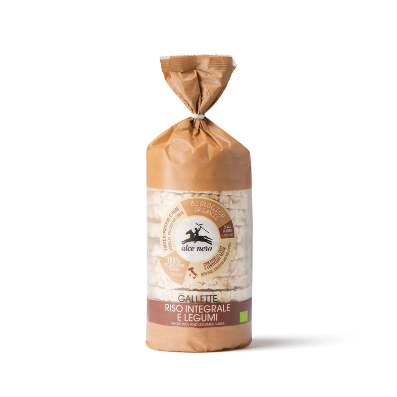 Organic Whole Rice Cakes With Legumes 100G