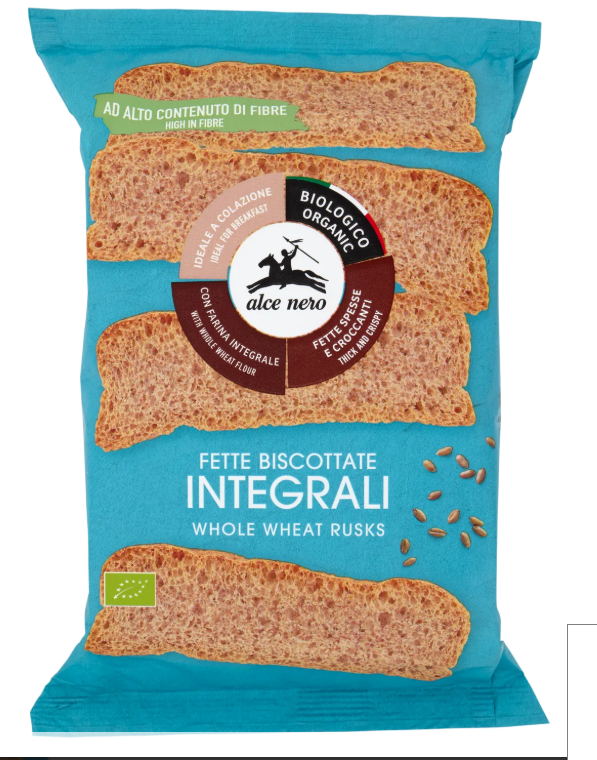Organic Whole Wheat Rusks 120G