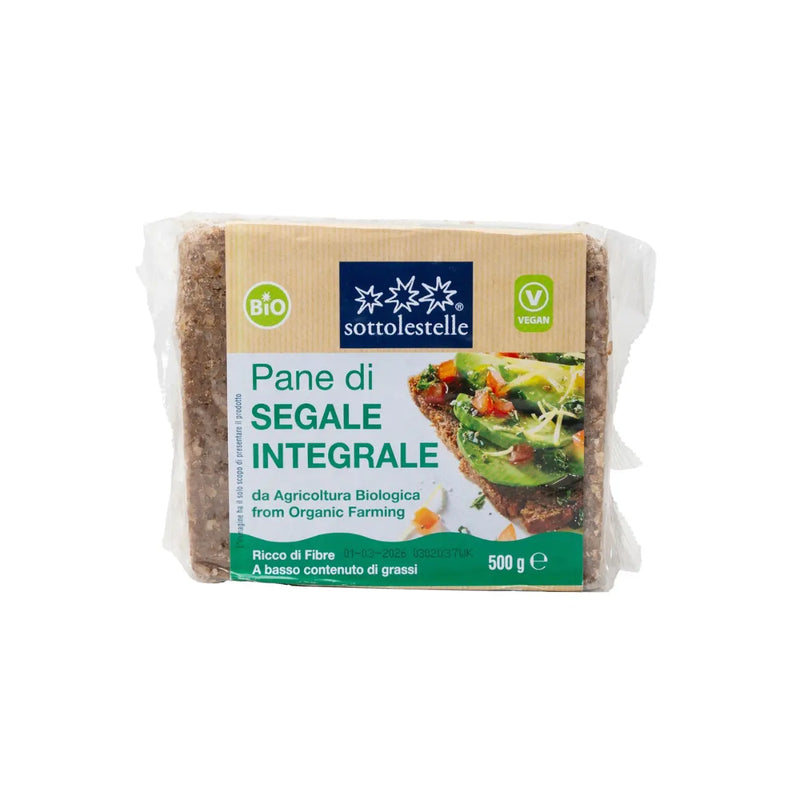 Organic Wholemeal Rye Bread 500g