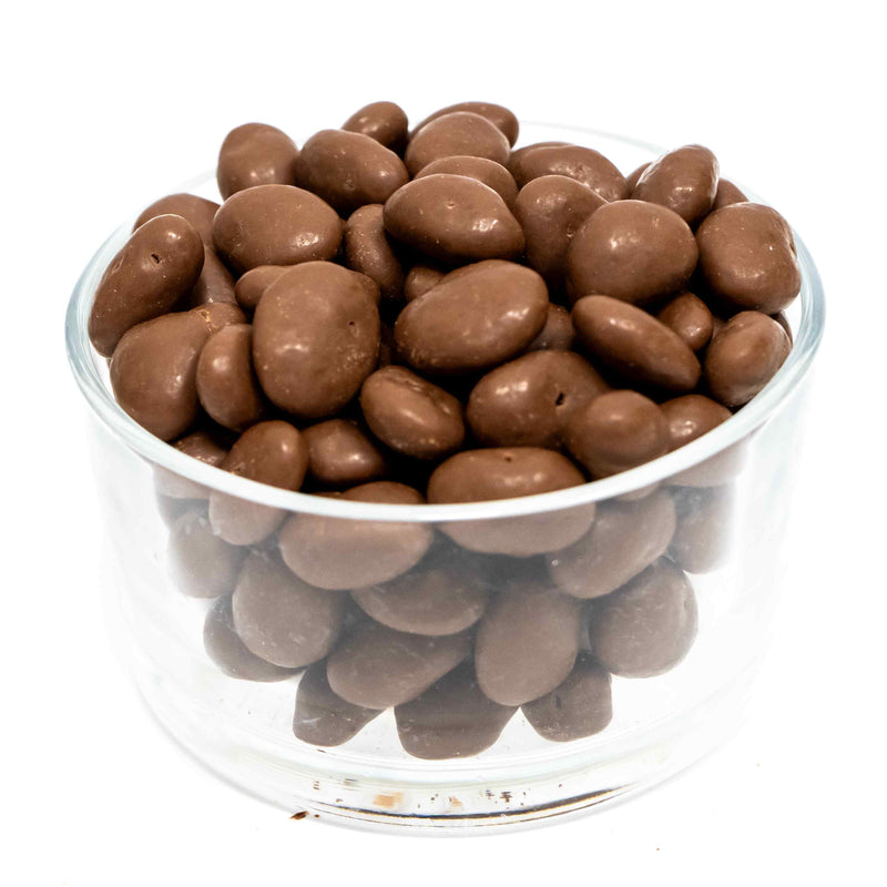 Organic Raisins coated in milk chocolate 100g
