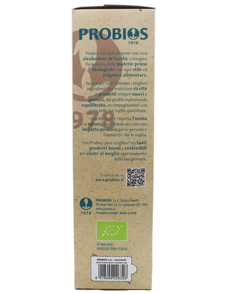 Organic Sugar Free Corn Flakes 375g
