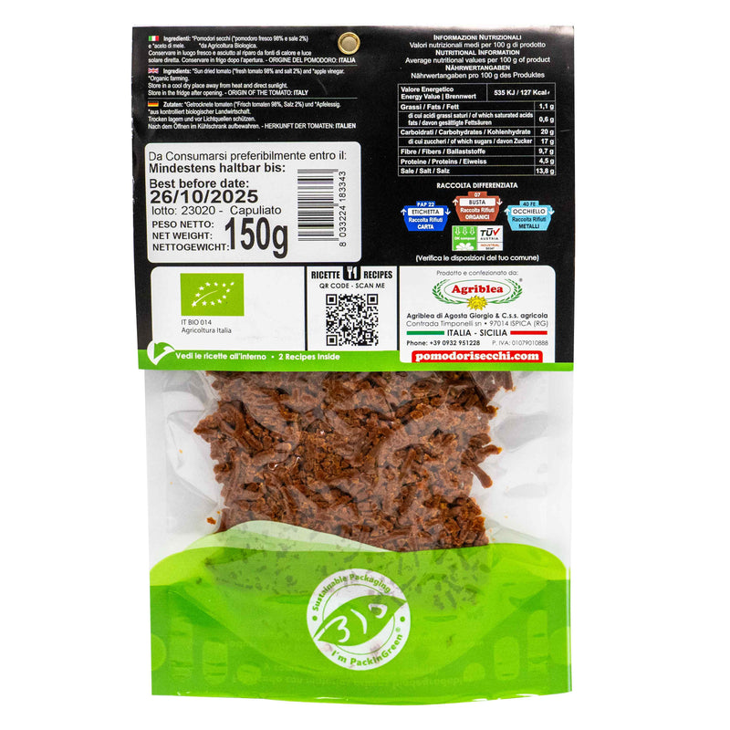 Organic Sun Dried Chopped Tomato 150g