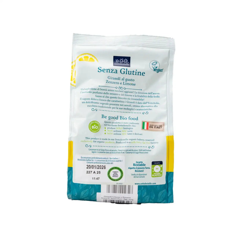 Organic Sunflowers Lemon and Ginger 250g