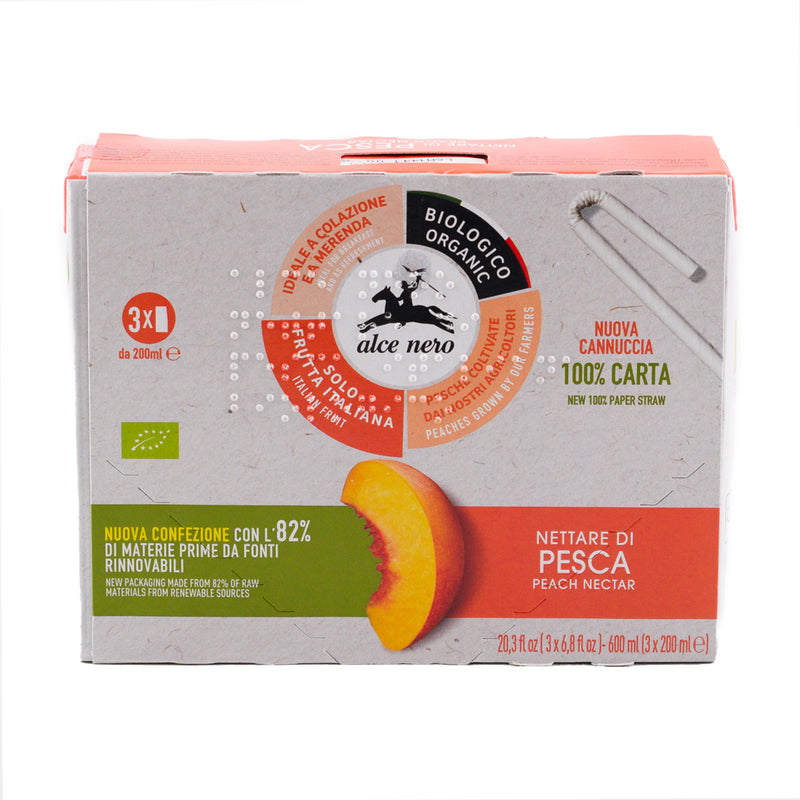 Organic Peach Nectar 600ml (200ml x 3)