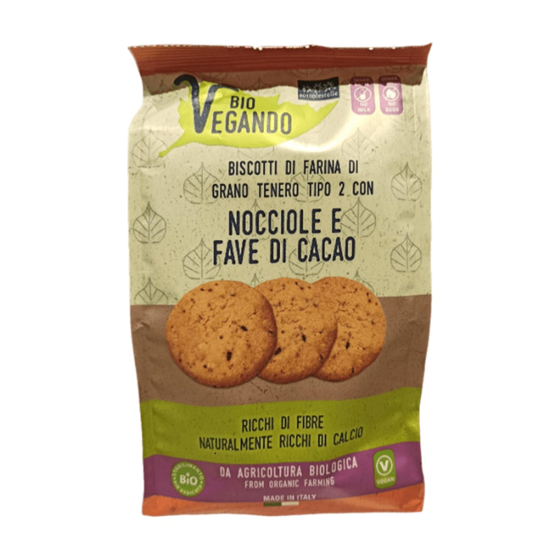 Organic Biovegando Cookies with Hazelnuts and Cocoa Beans 250g
