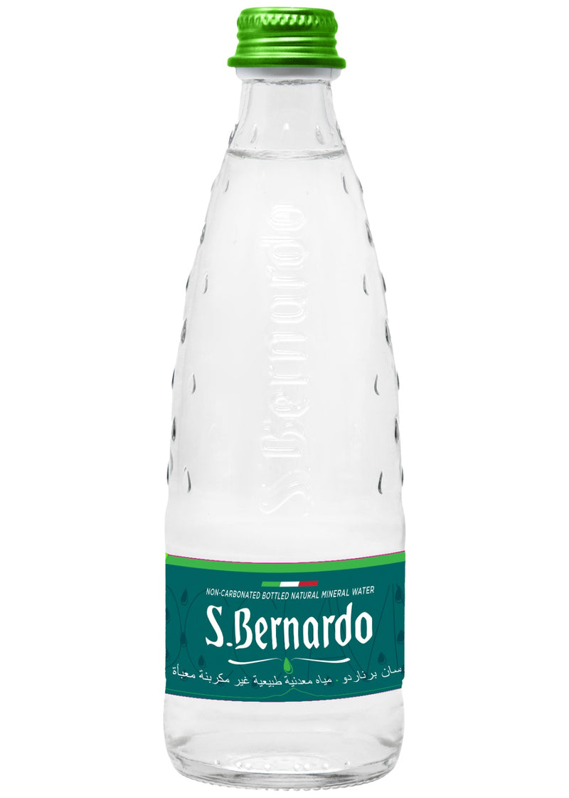 Natural Mineral glass Water bottle 330ml