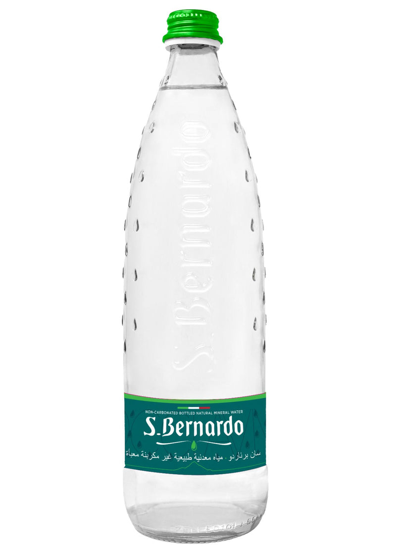 Natural Mineral Glass Water Bottle 750ml - San Bernardo -