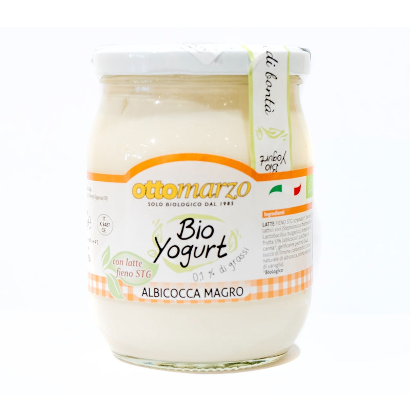 Organic Apricot Yogurt 0.1% Fat 500g