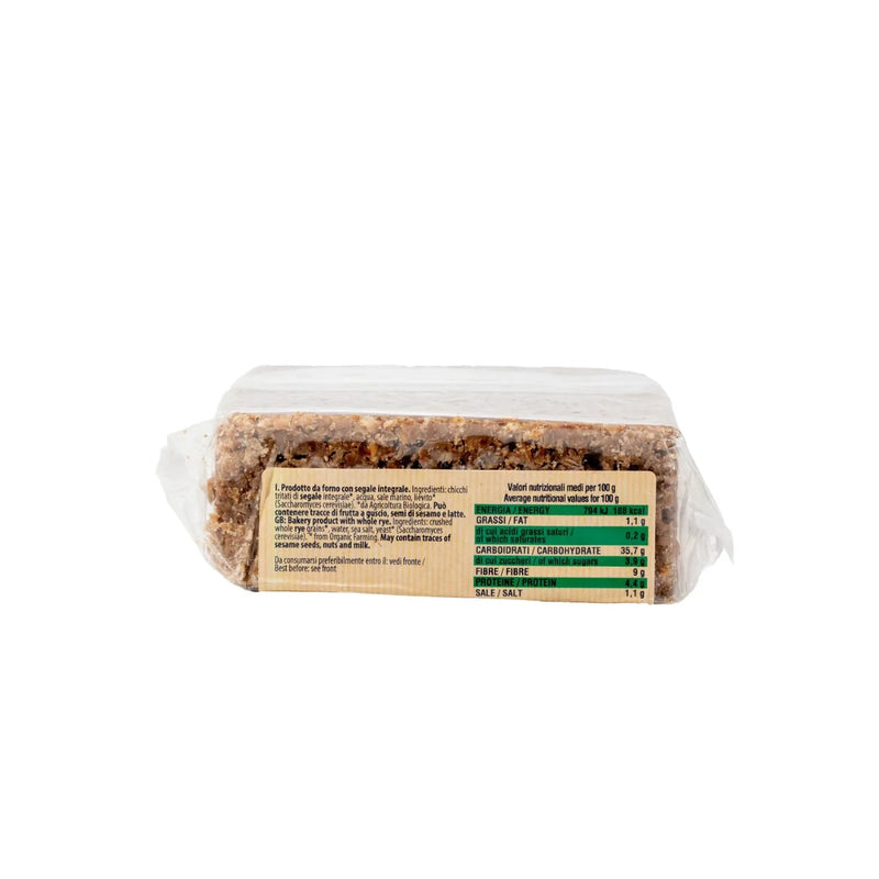 Organic Wholemeal Rye Bread 500g