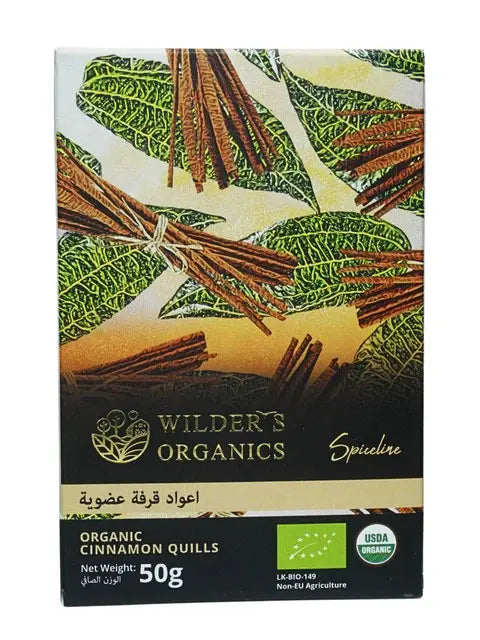Wilders Organic Cinnamon Quills 50g