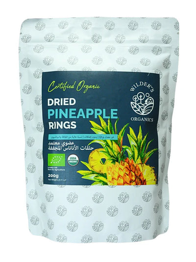 Wilders Organic Dried Pineapple Rings - 200g