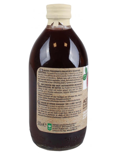 Organic Pomegranate Vinegar With The Mother 500ml