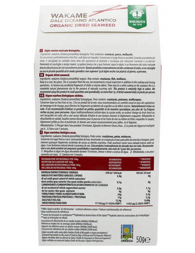 Organic Wakame Seaweeds 50g