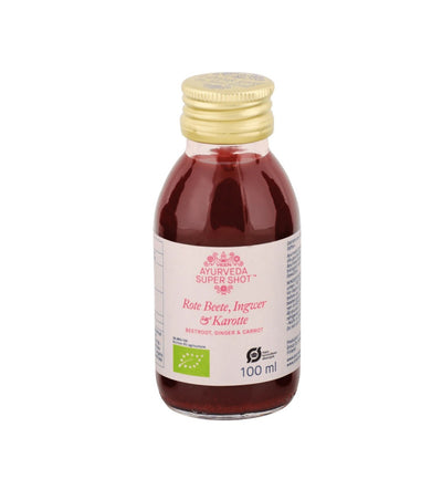 Organic Beetroot, Giger & Carrot Super Shot 100Ml - Ayurveda -