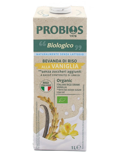 Organic Rice Milk Drink Vanilla 1l